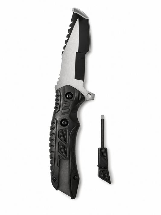 Nůž s ferroceriovou zápalkou a píšťalkou BlackAirsoft Survival