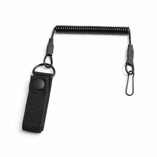 Zajišťovací kabel na pistoli, šňůra, popruh