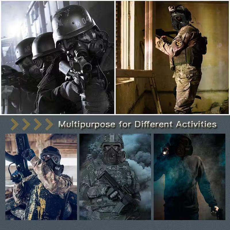 Masca tactică cu filtre duble – stil SWAT