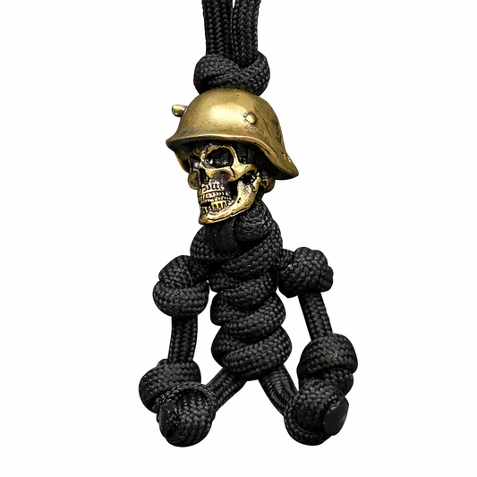 Taktický klíčový řetízek Paracord Skull Soldier