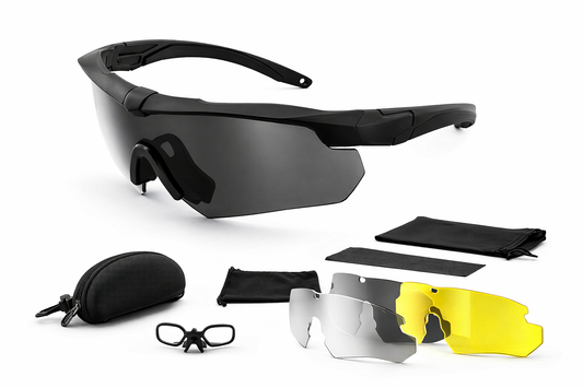 Taktické polarizované ochranné brýle s 3 vyměnitelnými čočkami – nárazuvzdorné