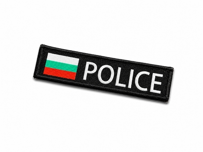 Nášivka POLICE 10x2.5 cm s suchým zipem