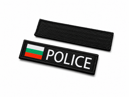Nášivka POLICE 10x2.5 cm s suchým zipem