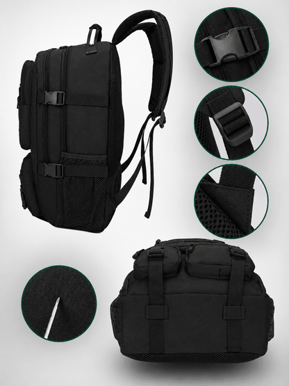 Taktický batoh Black Airsoft Tactical Backpack 35L 600D