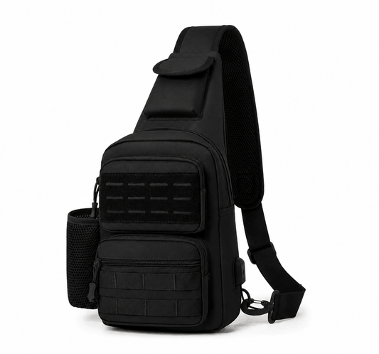 Taktická crossbody taška Black Airsoft Tactical Sling Bag