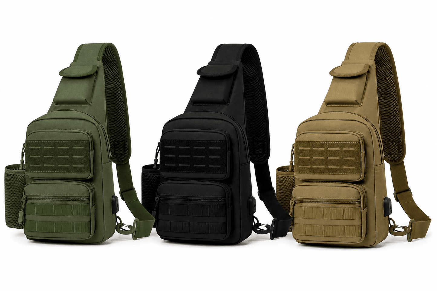 Taktická crossbody taška Black Airsoft Tactical Sling Bag