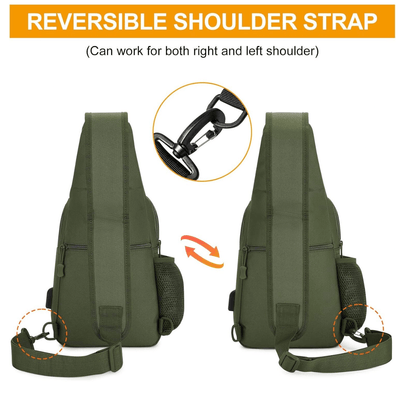 Taktická crossbody taška Black Airsoft Tactical Sling Bag