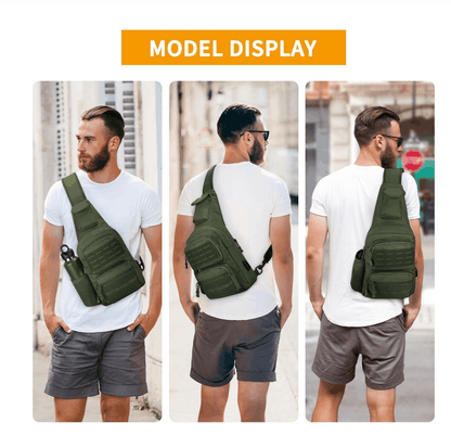 Taktická crossbody taška Black Airsoft Tactical Sling Bag