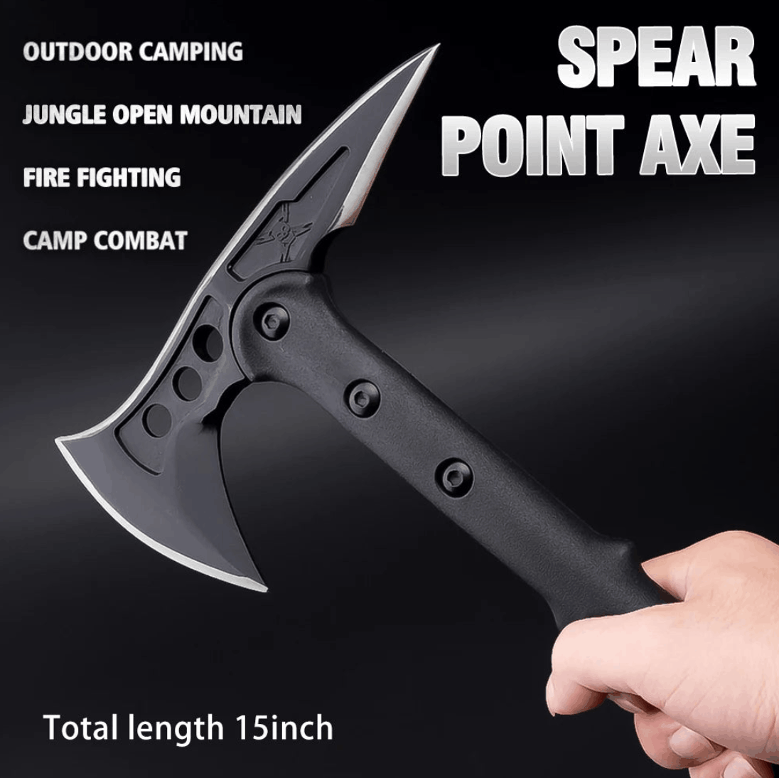 Taktická kempingová sekera Spear Point Axe 15 Inch s pouzdrem