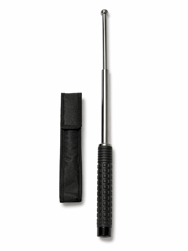 Telescopická ocelová tyč Black Airsoft TITAN 52cm s pouzdrem – Chrom