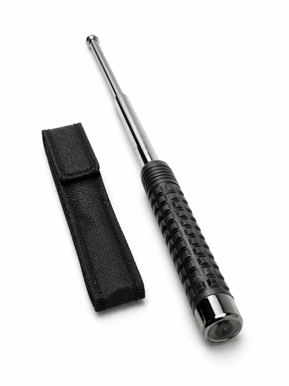 Telescopická ocelová tyč Black Airsoft TITAN 52cm s pouzdrem – Chrom