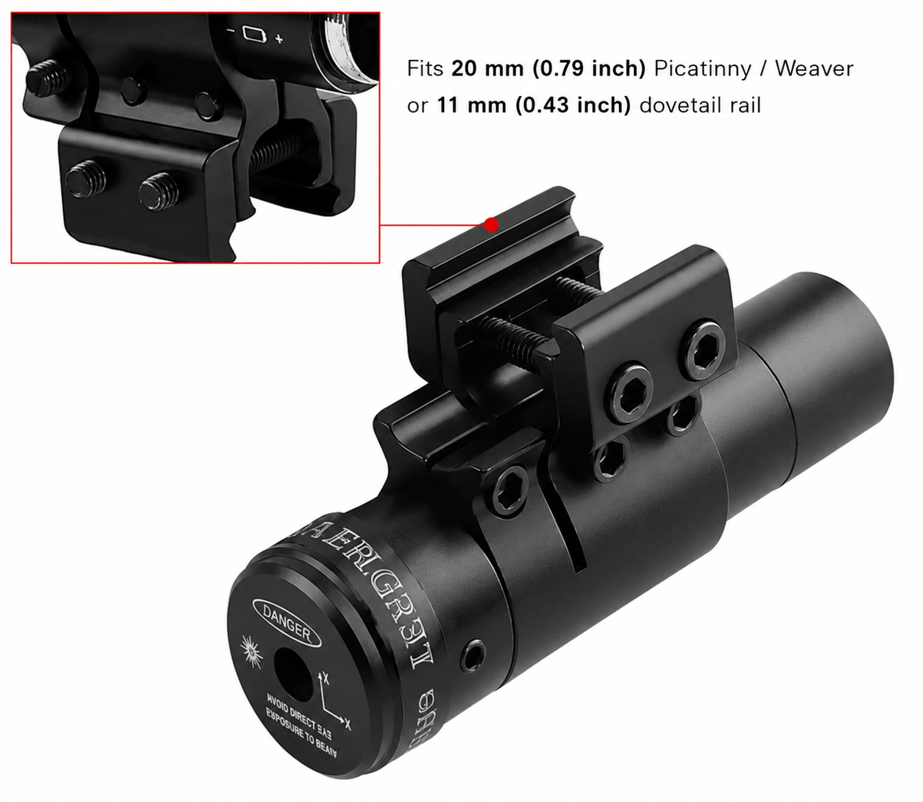 TargetBeam Vörös Pontos Lézer Irányzék