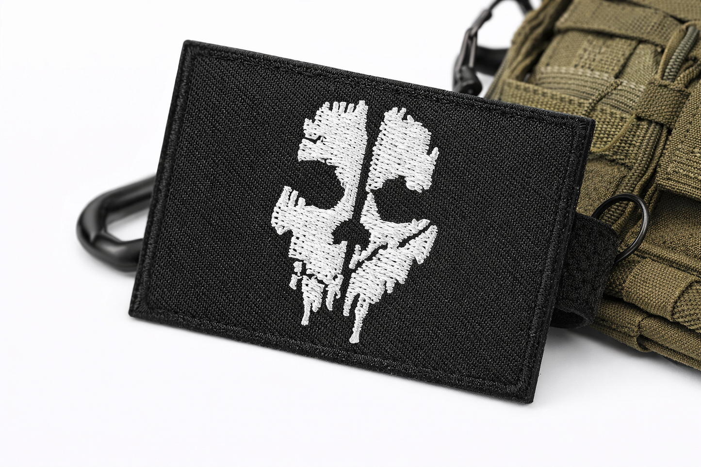 Call Of Duty Ghosts Logan Walker nášivka, velcro – taktický patch s lebkou