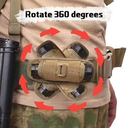 Taktický pouzdro na svítilnu otáčející se o 360 stupňů