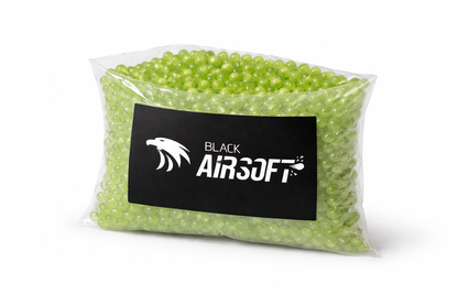 Luminescentní tracerové Airsoft kuličky 0.12g, 6mm – 2000 ks Zelené Glow BB