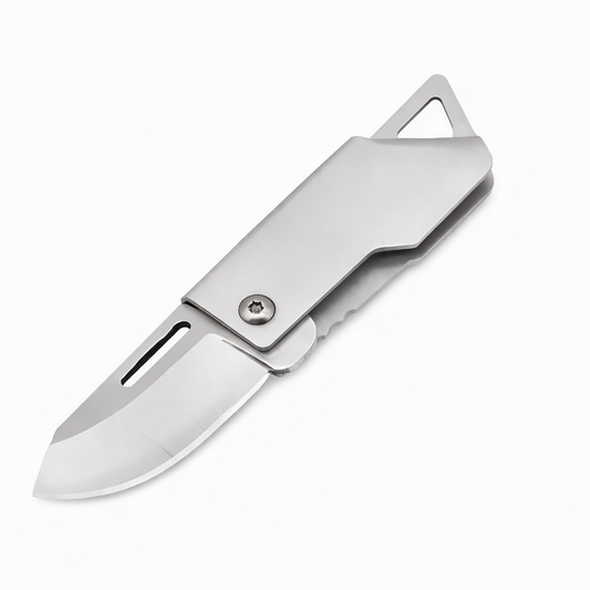 Mini briceag pliabil pentru breloc – unealtă EDC compactă