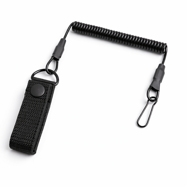 Zajišťovací kabel na pistoli, šňůra, popruh