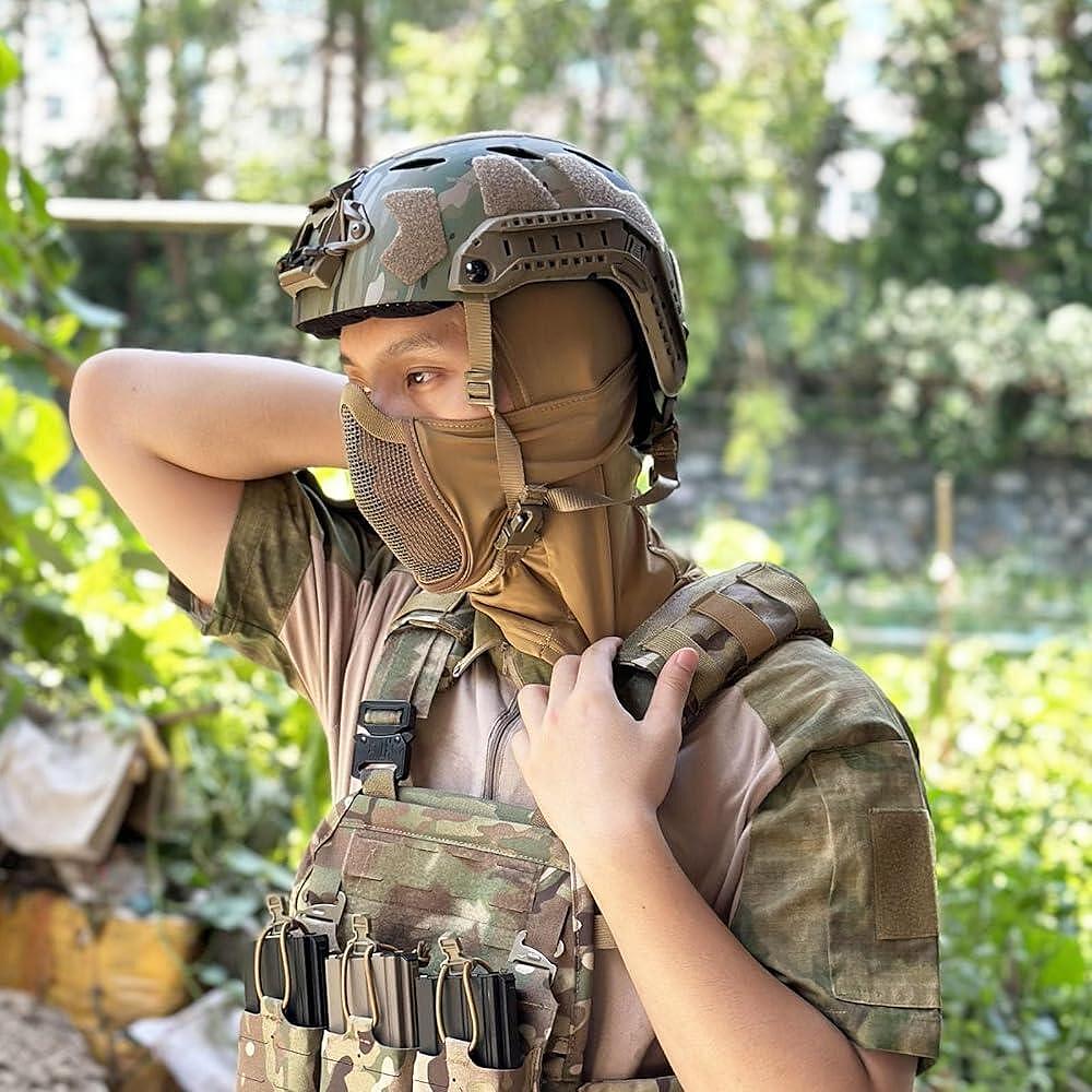Balaclavă tactică cu mască de gură încorporată
