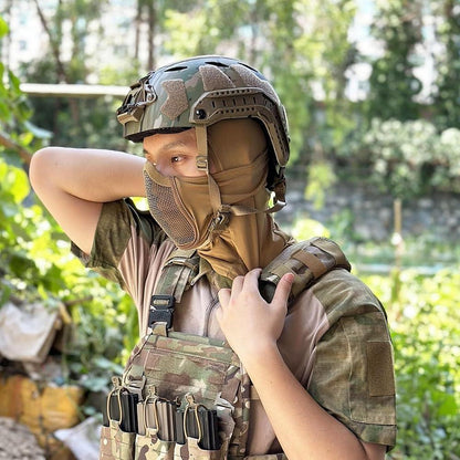 Taktická balaclava s vestavěnou maskou na ústa