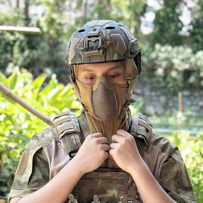 Taktická balaclava s vestavěnou maskou na ústa