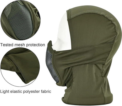 Taktická balaclava s vestavěnou maskou na ústa