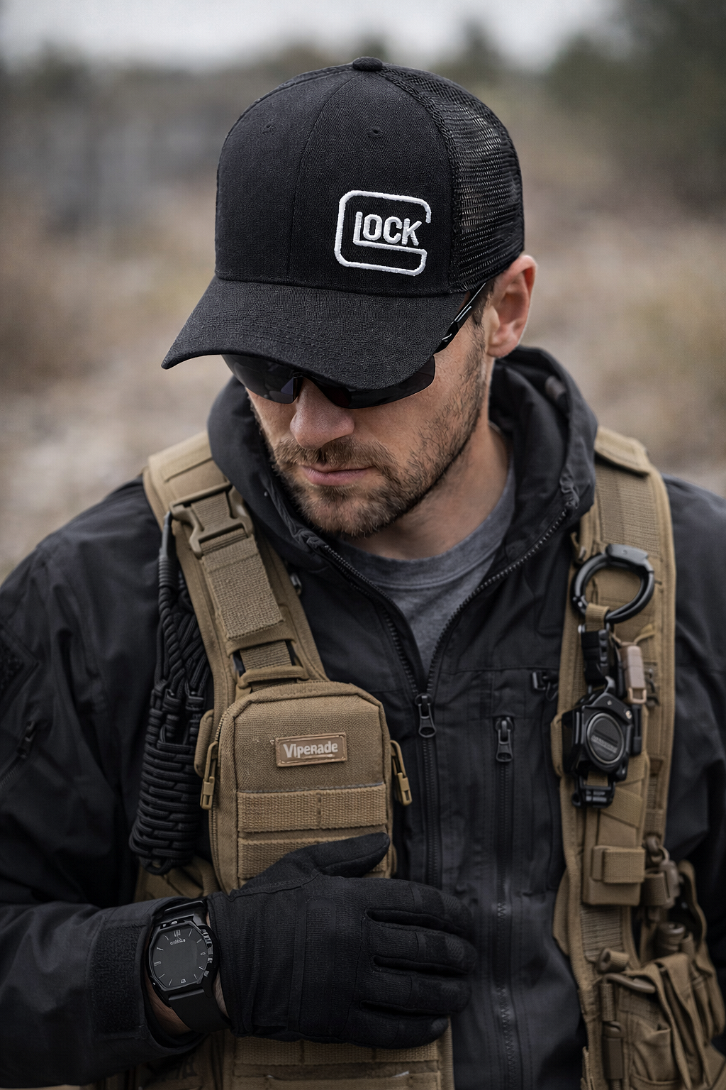 Șapcă tactică Glock cu panou velcro – Tactical Baseball Cap