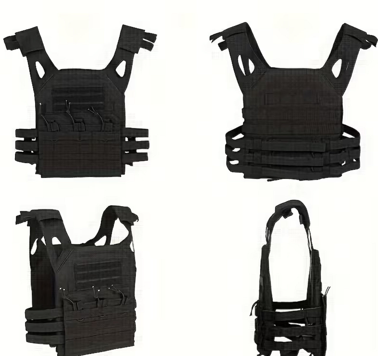 Taktická vesta Plate Carrier, systém MOLLE, nastavitelná