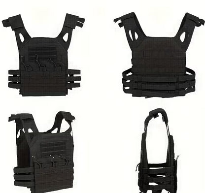 Taktická vesta Plate Carrier, systém MOLLE, nastavitelná