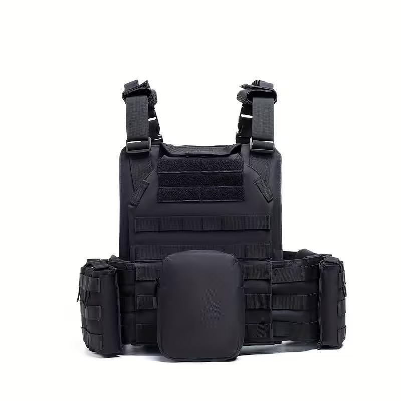 Vestă tactică Plate Carrier, sistem MOLLE, cu module - reglabilă