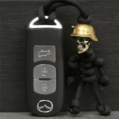 Taktický klíčový řetízek Paracord Skull Soldier