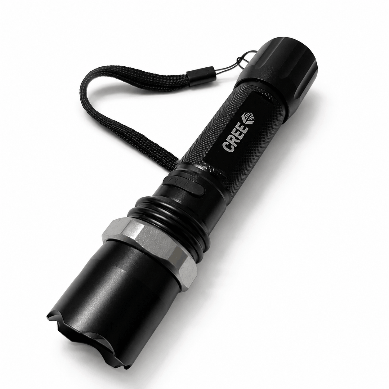 Taktická LED svítilna POLICE 5000W Black Airsoft sada s nabíječkou do auta