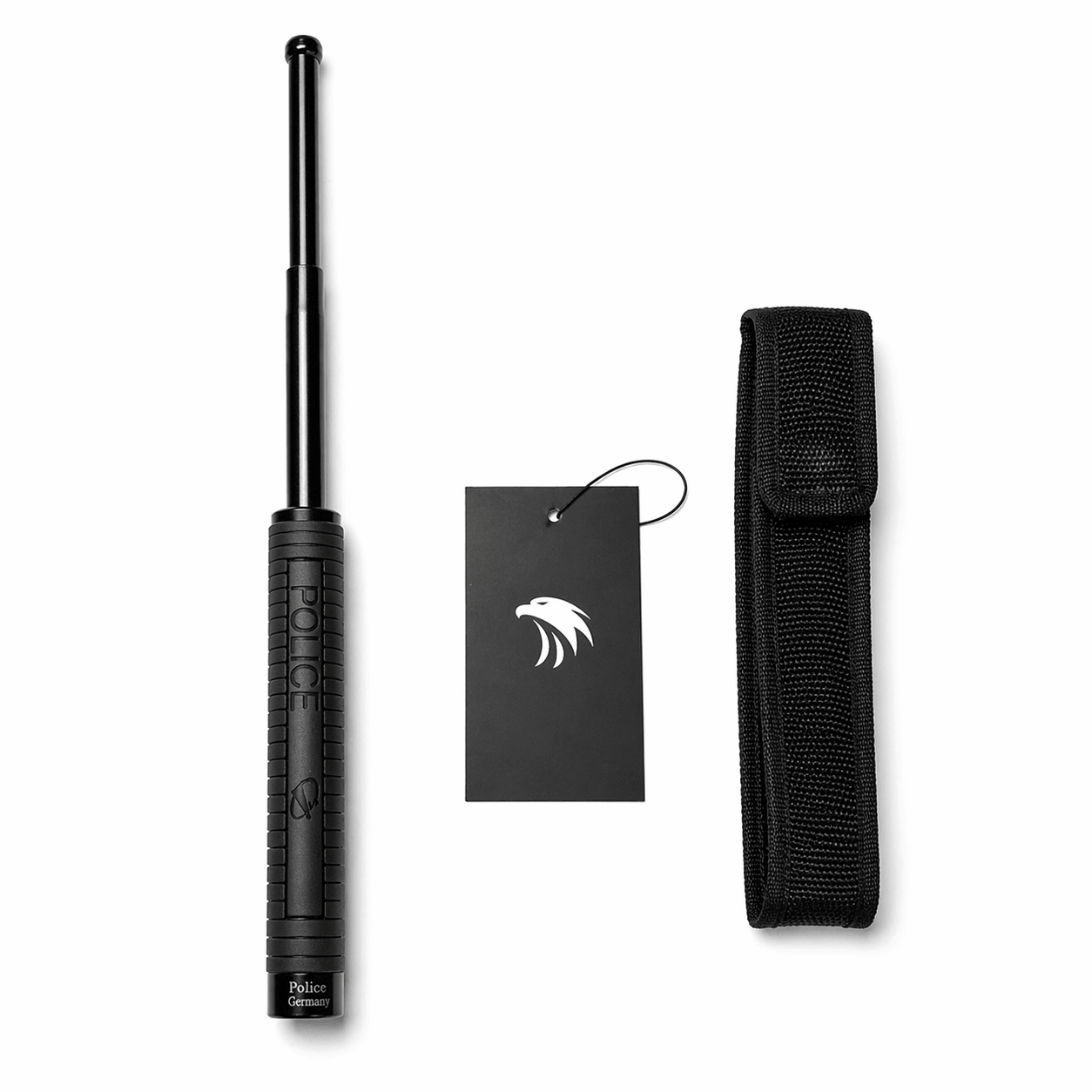 Telescopická ocelová tyč Black Airsoft POLICE 60cm s pouzdrem