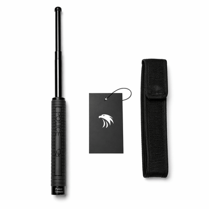 Telescopická ocelová tyč Black Airsoft POLICE 60cm s pouzdrem